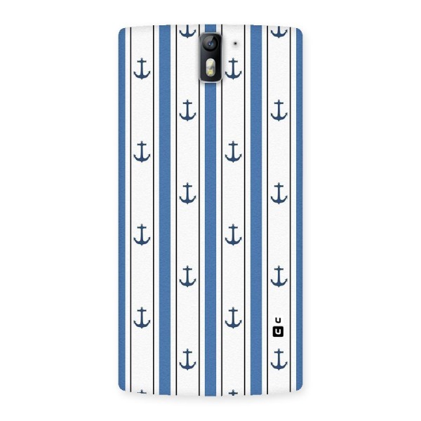 Anchor Stripe Lines Back Case for One Plus One