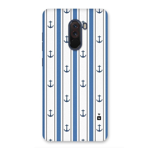 Anchor Stripe Lines Back Case for Poco F1