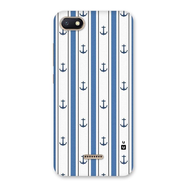 Anchor Stripe Lines Back Case for Redmi 6A