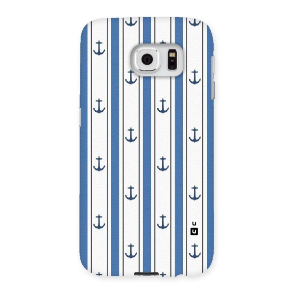 Anchor Stripe Lines Back Case for Samsung Galaxy S6