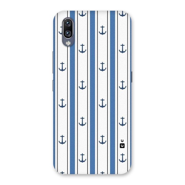 Anchor Stripe Lines Back Case for Vivo NEX