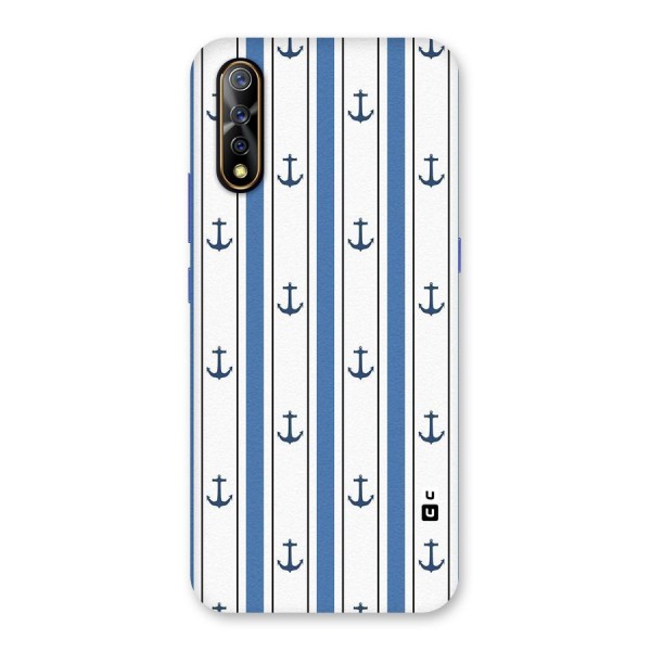 Anchor Stripe Lines Back Case for Vivo S1