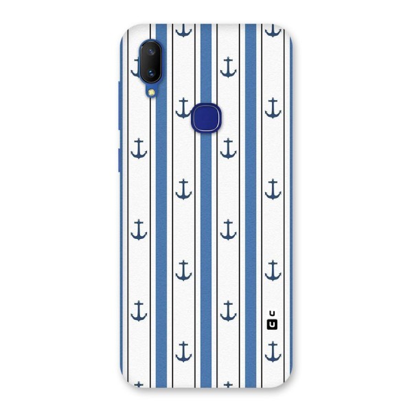 Anchor Stripe Lines Back Case for Vivo V11