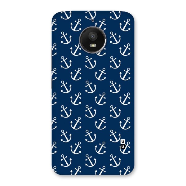 Anchor Zig Pattern Back Case for Moto E4 Plus