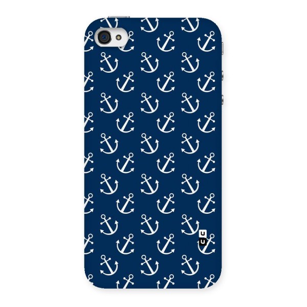 Anchor Zig Pattern Back Case for iPhone 4 4s