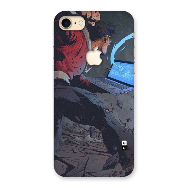 Angry Programmer Back Case for iPhone 7 Apple Cut