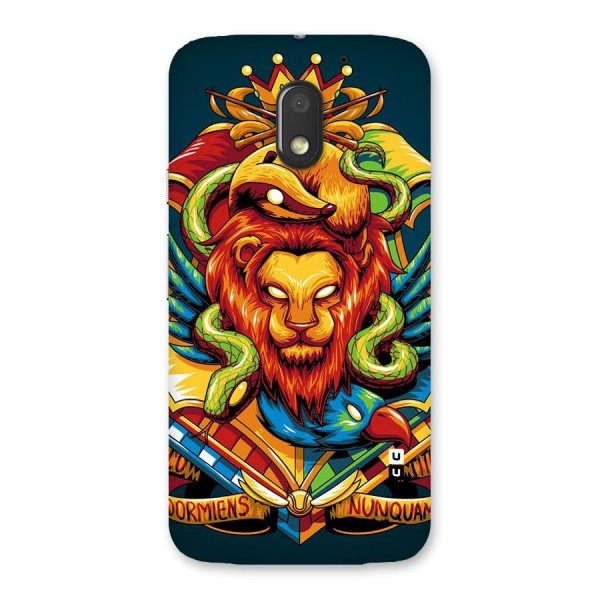 Animal Art Back Case for Moto E3 Power