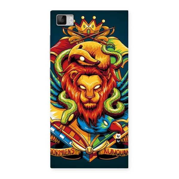 Animal Art Back Case for Xiaomi Mi3