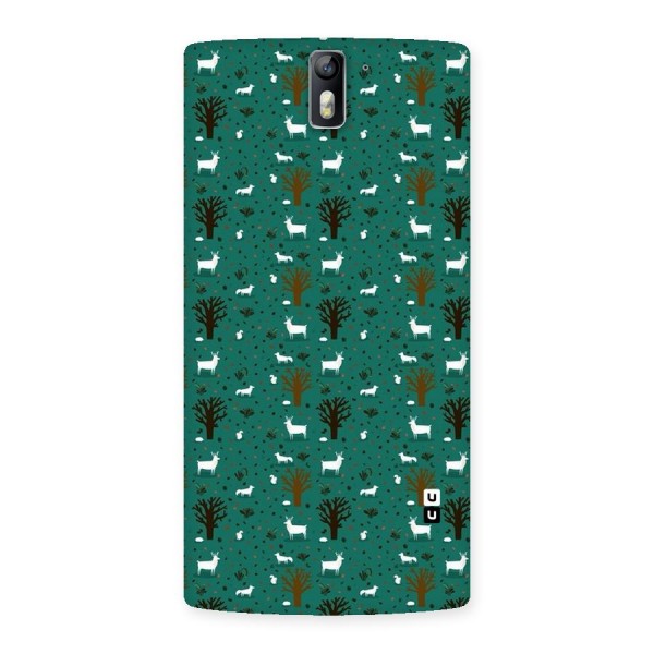 Animal Grass Pattern Back Case for One Plus One