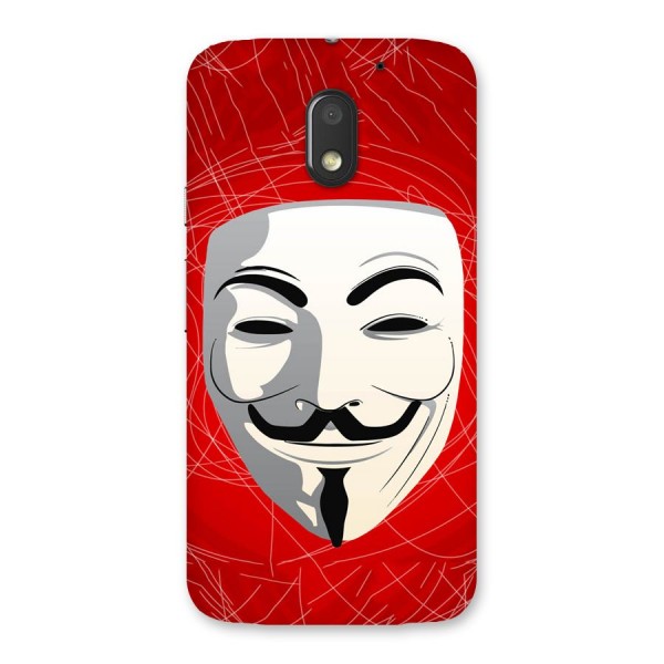 Anonymous Mask Abstract Back Case for Moto E3 Power