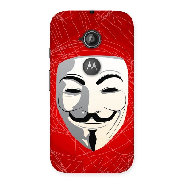 Anonymous Mask Abstract Back Case for Moto E 2nd Gen