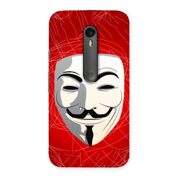 Anonymous Mask Abstract Back Case for Moto G3