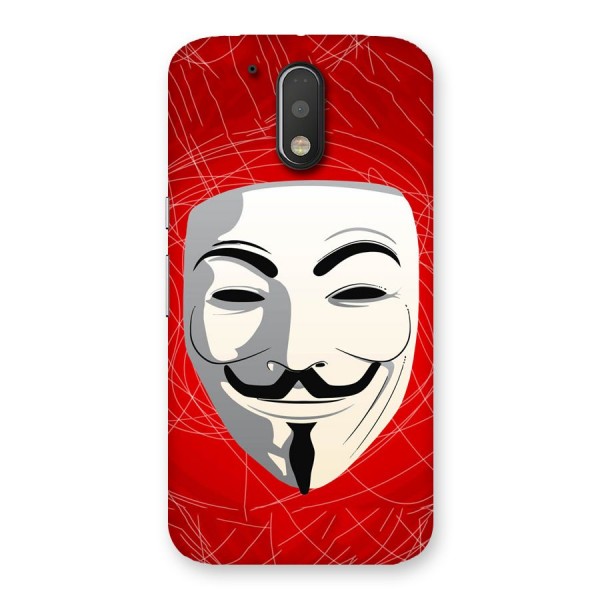 Anonymous Mask Abstract Back Case for Motorola Moto G4