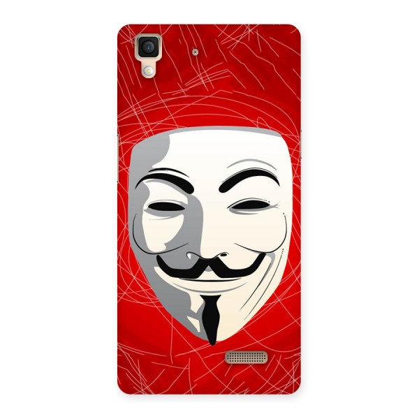 Anonymous Mask Abstract Back Case for Oppo R7