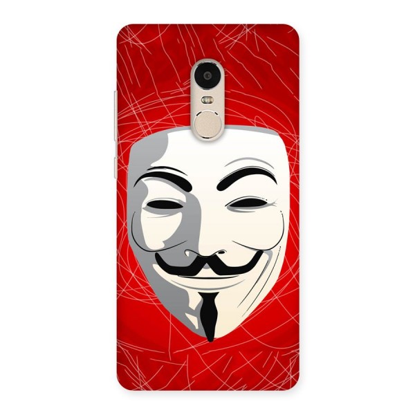 Anonymous Mask Abstract Back Case for Xiaomi Redmi Note 4