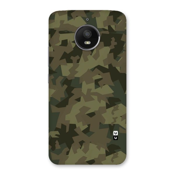 Army Abstract Back Case for Moto E4 Plus