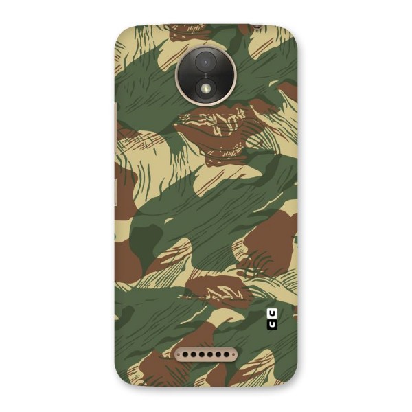 Army Design Back Case for Moto C Plus