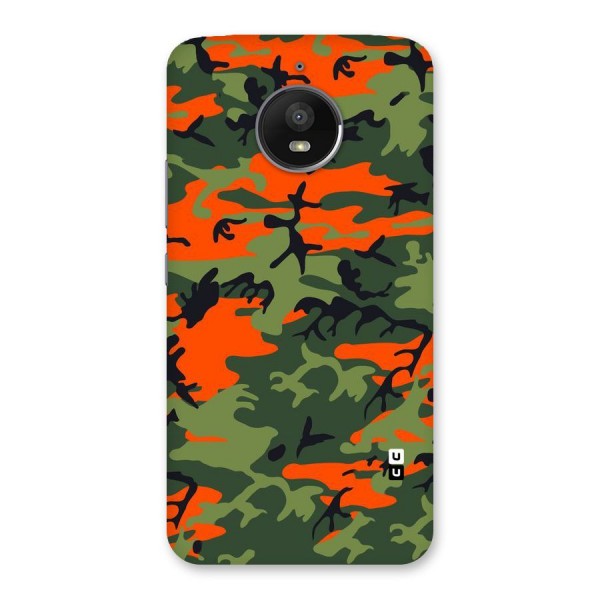 Army Pattern Back Case for Moto E4 Plus