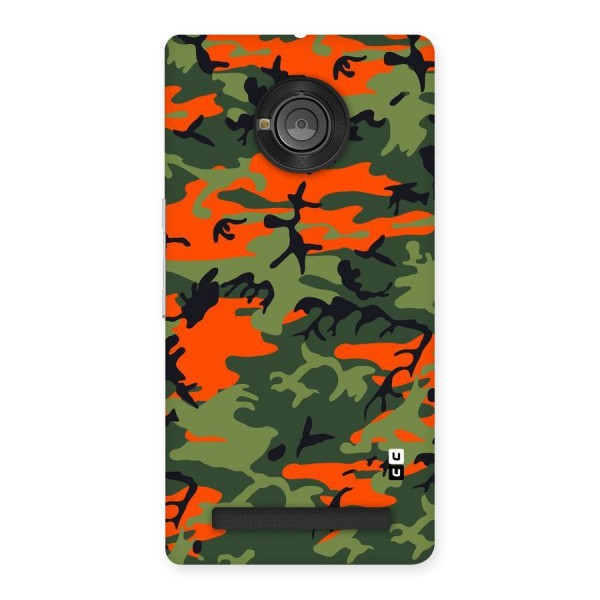 Army Pattern Back Case for Yu Yuphoria