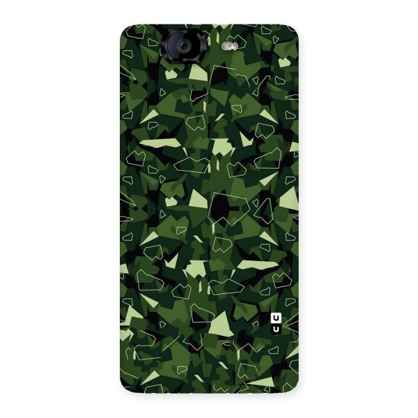 Army Shape Design Back Case for Canvas Knight A350