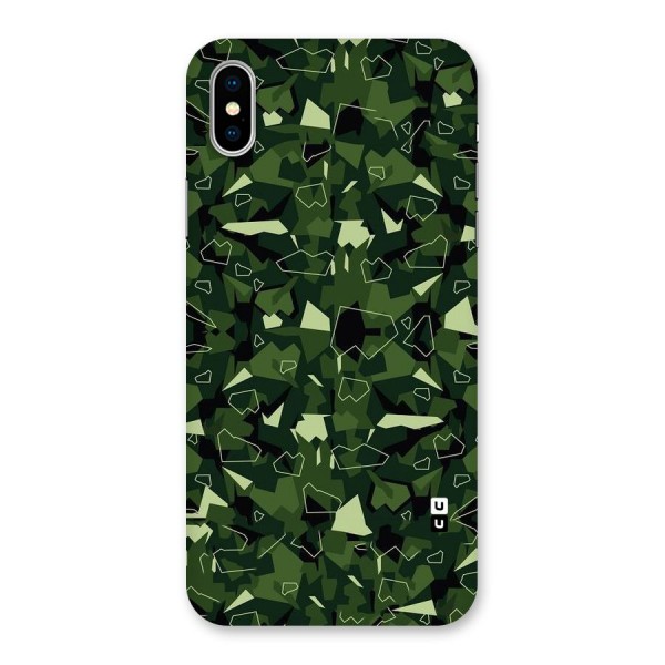 Army Shape Design Back Case for iPhone X