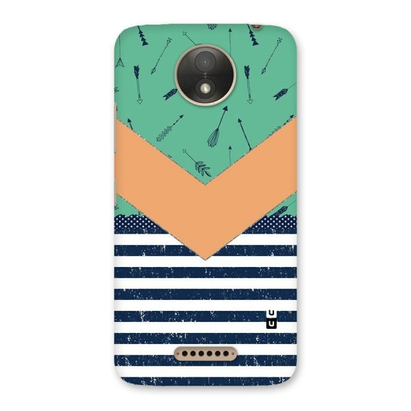 Arrows and Stripes Back Case for Moto C Plus