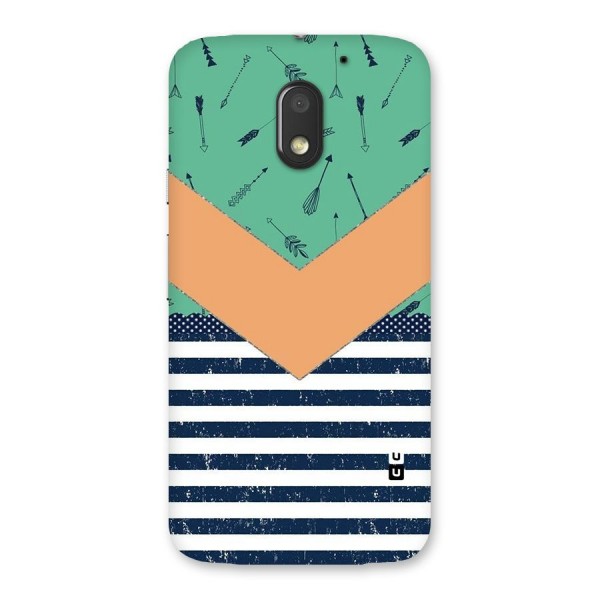 Arrows and Stripes Back Case for Moto E3 Power