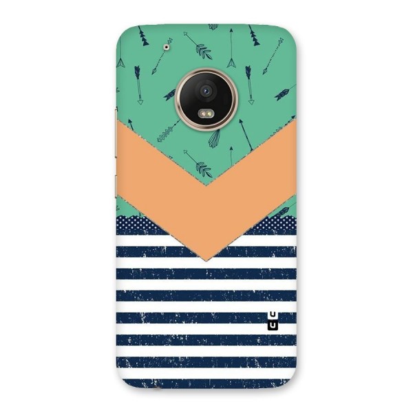 Arrows and Stripes Back Case for Moto G5 Plus