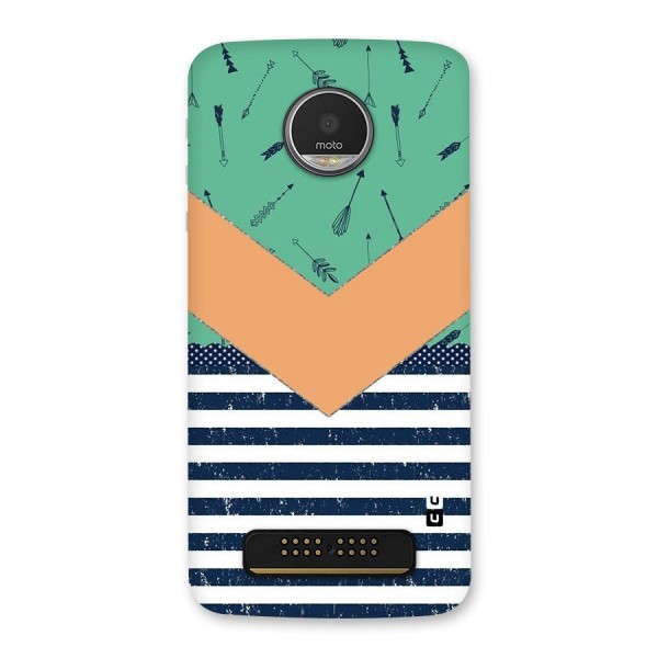 Arrows and Stripes Back Case for Moto Z Play