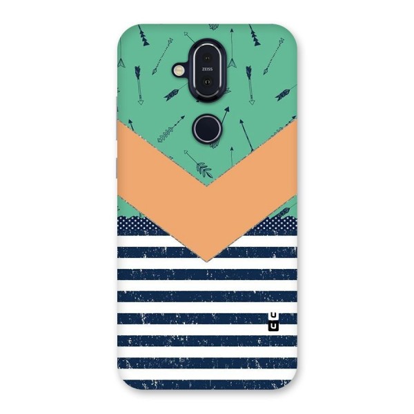 Arrows and Stripes Back Case for Nokia 8.1