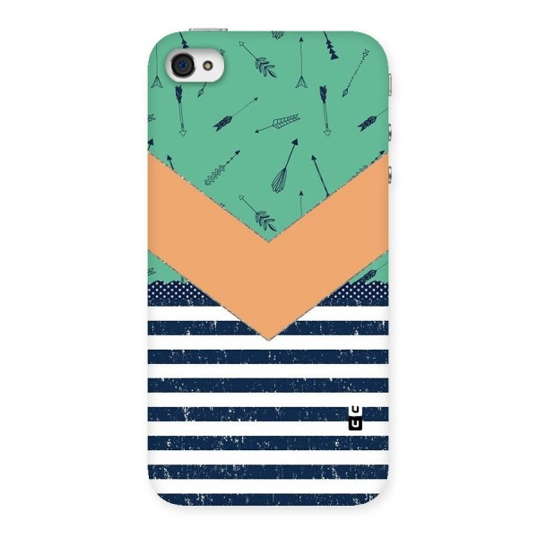 Arrows and Stripes Back Case for iPhone 4 4s