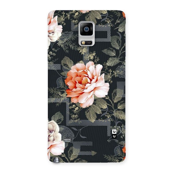 Art And Floral Back Case for Galaxy Note 4