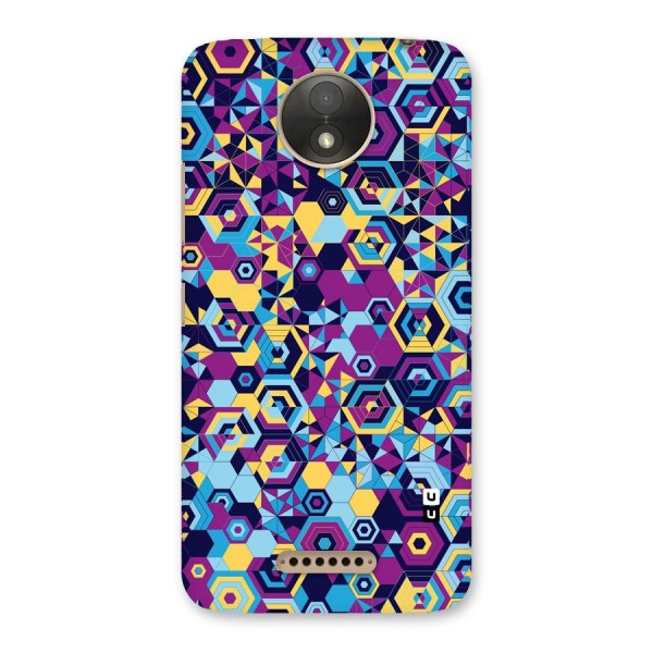 Artistic Abstract Back Case for Moto C Plus