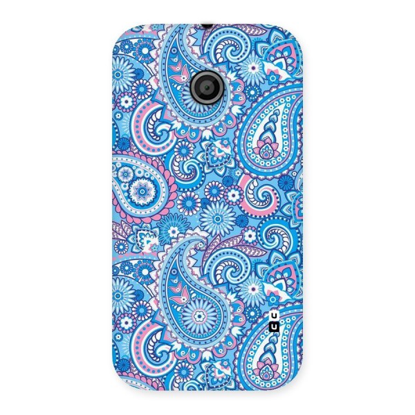 Artistic Blue Art Back Case for Moto E