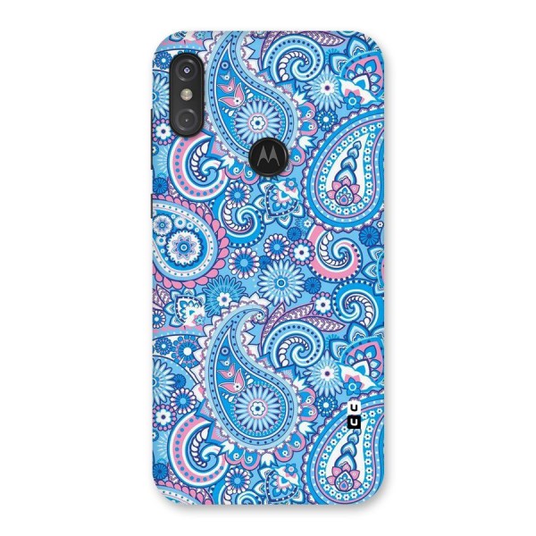 Artistic Blue Art Back Case for Motorola One Power