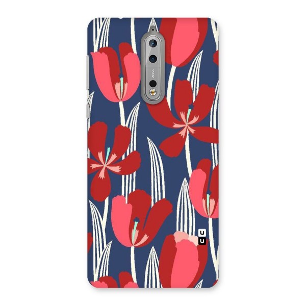 Artistic Tulips Back Case for Nokia 8