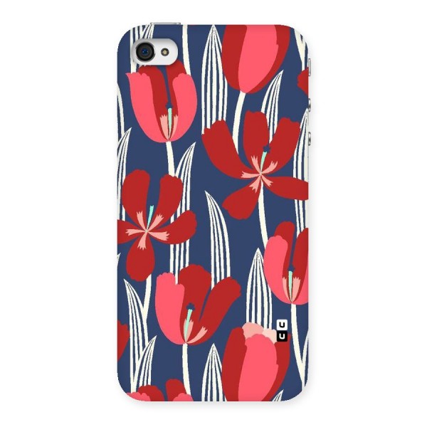 Artistic Tulips Back Case for iPhone 4 4s