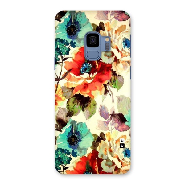 Artsy Bloom Flower Back Case for Galaxy S9