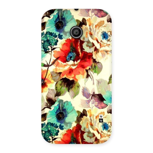 Artsy Bloom Flower Back Case for Moto E