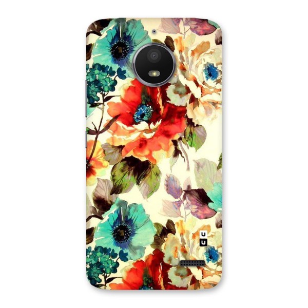 Artsy Bloom Flower Back Case for Moto E4