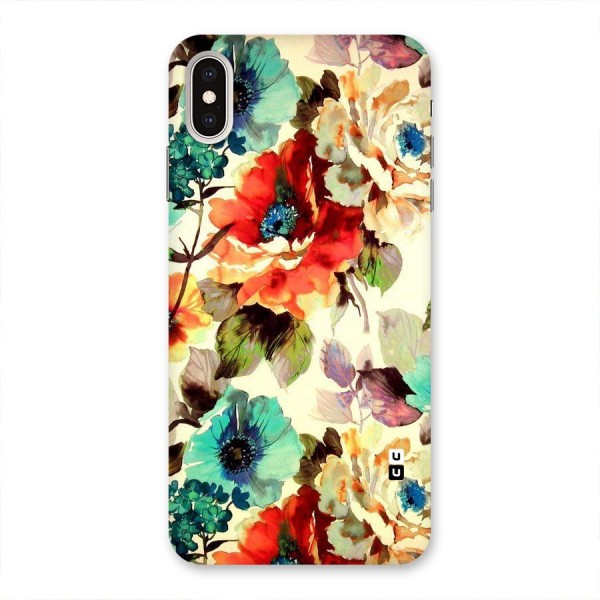 Artsy Bloom Flower Back Case for iPhone XS Max