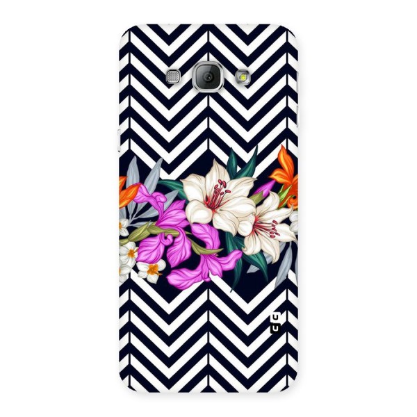 Artsy ZigZag Floral Back Case for Galaxy A8