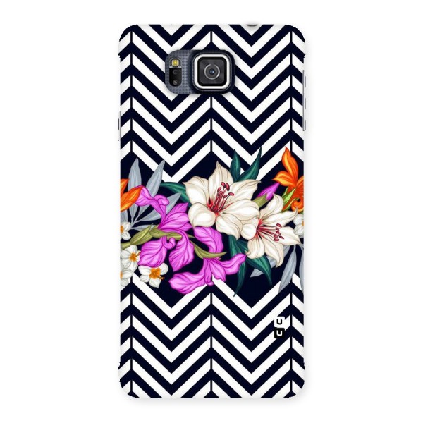 Artsy ZigZag Floral Back Case for Galaxy Alpha