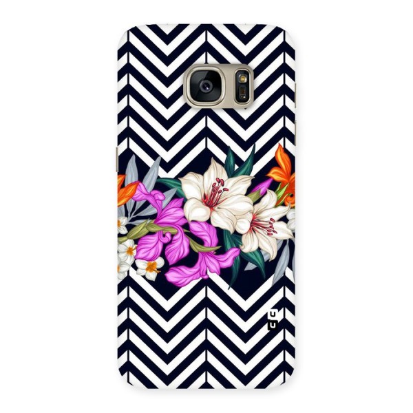 Artsy ZigZag Floral Back Case for Galaxy S7