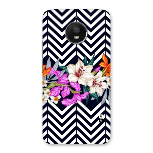 Artsy ZigZag Floral Back Case for Moto E4 Plus