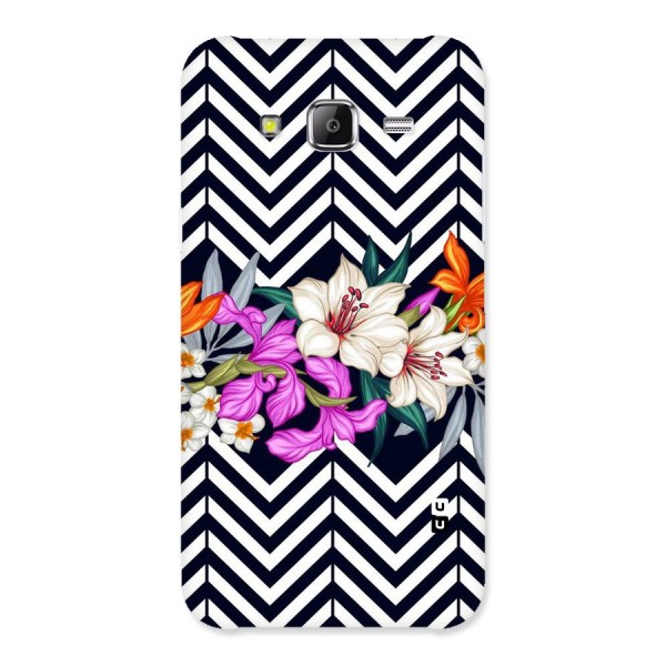 Artsy ZigZag Floral Back Case for Samsung Galaxy J5