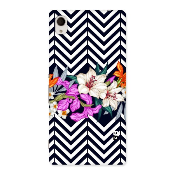 Artsy ZigZag Floral Back Case for Sony Xperia M4