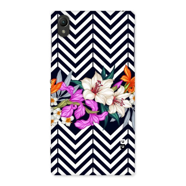 Artsy ZigZag Floral Back Case for Sony Xperia Z1