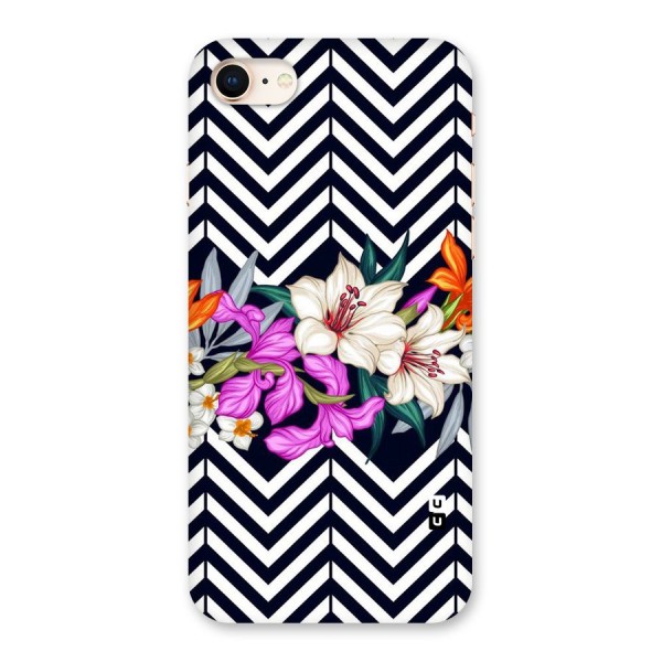 Artsy ZigZag Floral Back Case for iPhone 8