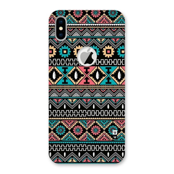 Aztec Beautiful Creativity Back Case for iPhone XS Logo Cut